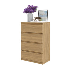 GABRIEL - Kommode / Sideboard mit 4 Schubladen - Lancelot Eiche H92cm B60cm T33cm