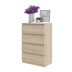 GABRIEL - Kommode / Sideboard mit 4 Schubladen - Sonoma Eiche H92cm B60cm T33cm