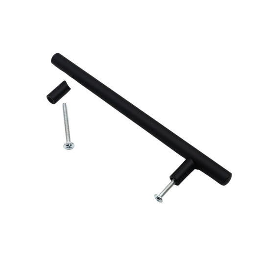 Edelstahl Relinggriff - 128mm (188mm Länge) - Schwarz – Furnica
