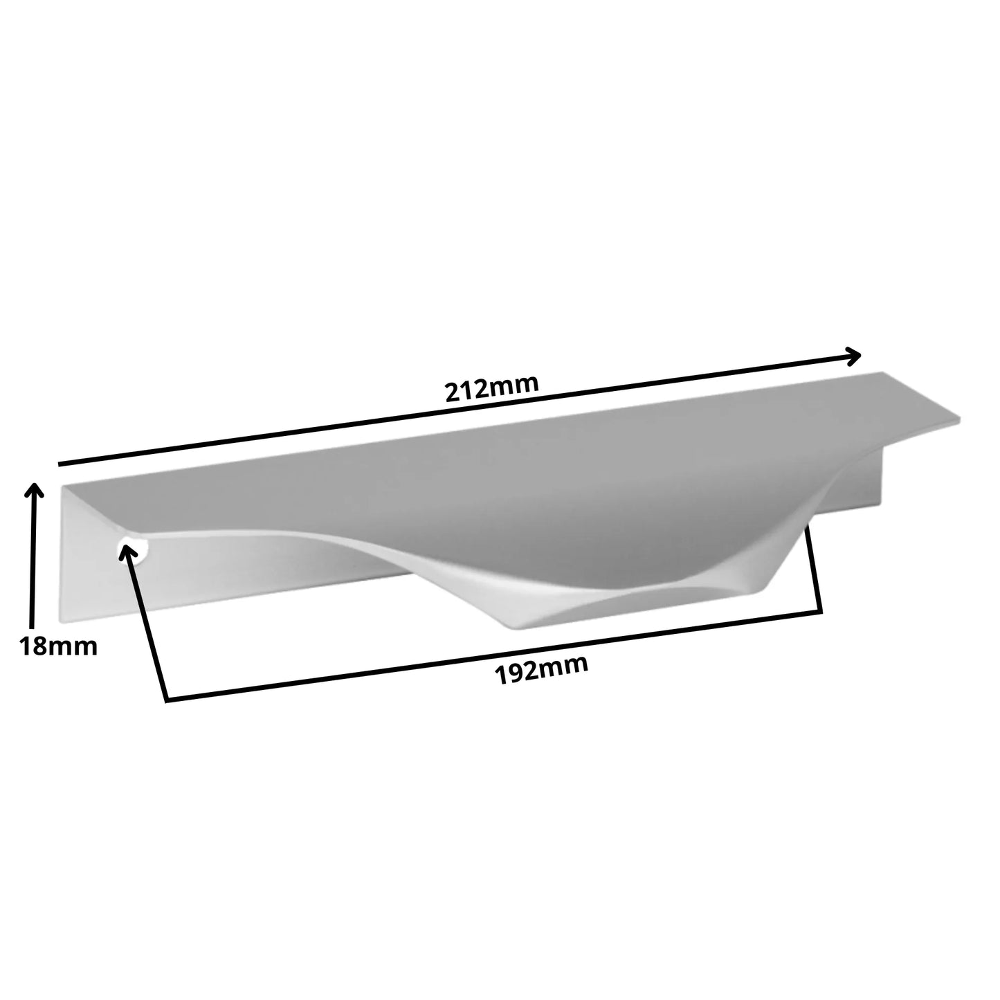 Edge Grip Rundprofil-Griff 192mm (212mm Gesamtlänge) - Elektropoler – Furnica