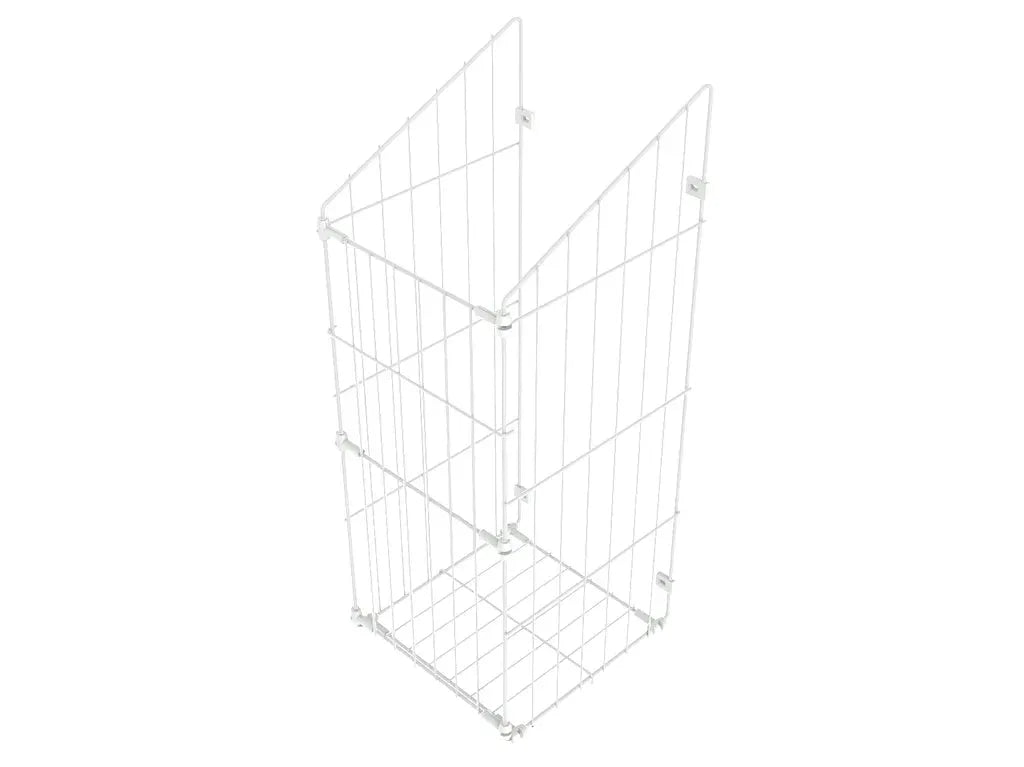 Faltbarer Wäschekorb 50cm - Weiß – Furnica