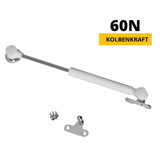 Gasdruckdämpfer Weiß 250mm - 60N – Furnica