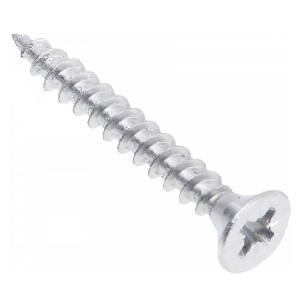 Holzschrauben PZ2 4.0x45mm Weißer Zink (100 stk.) – Furnica