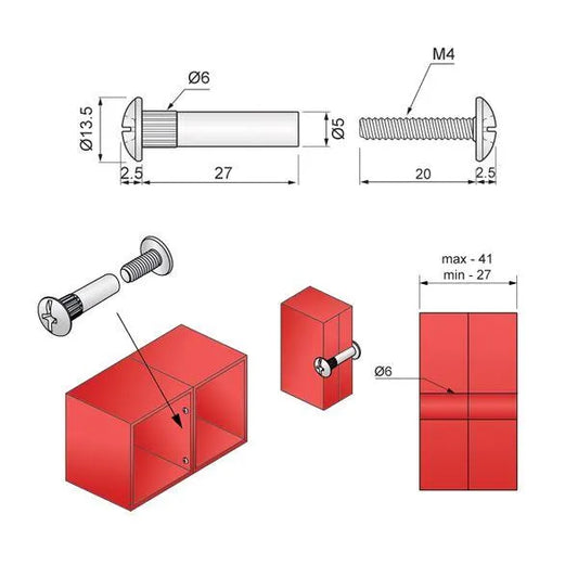 Hülsenschrauben Ø6 – Furnica