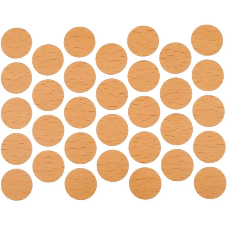 Schraubabdeckkappen Selbstklebend - Buche 18mm – Furnica