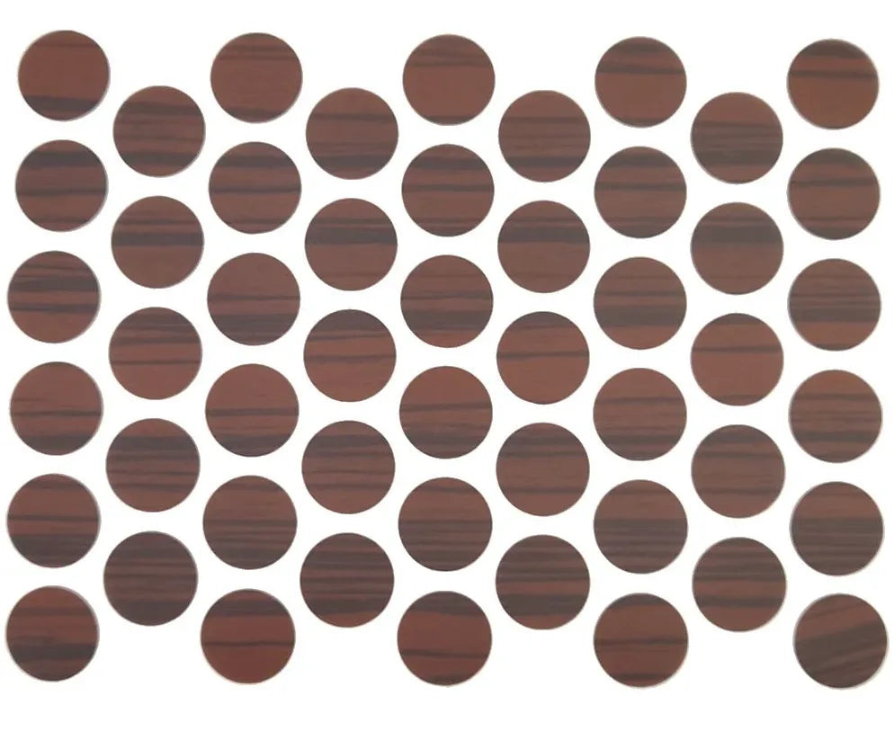 Schraubabdeckkappen Selbstklebend - Ebony 14mm – Furnica