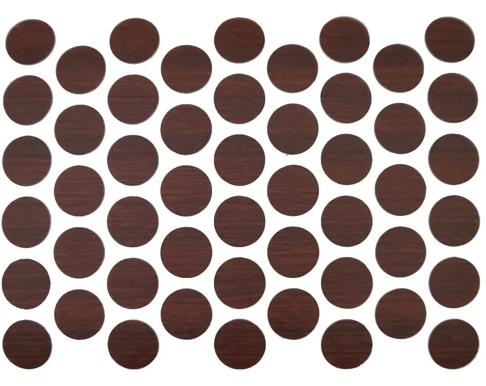 Schraubabdeckkappen Selbstklebend - Mahagoni 14mm – Furnica