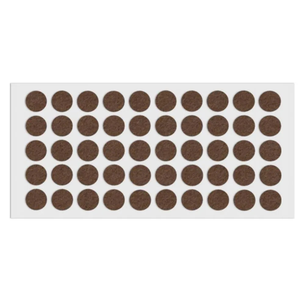 Selbstklebendes Filzpad Ø18mm Braun – Furnica
