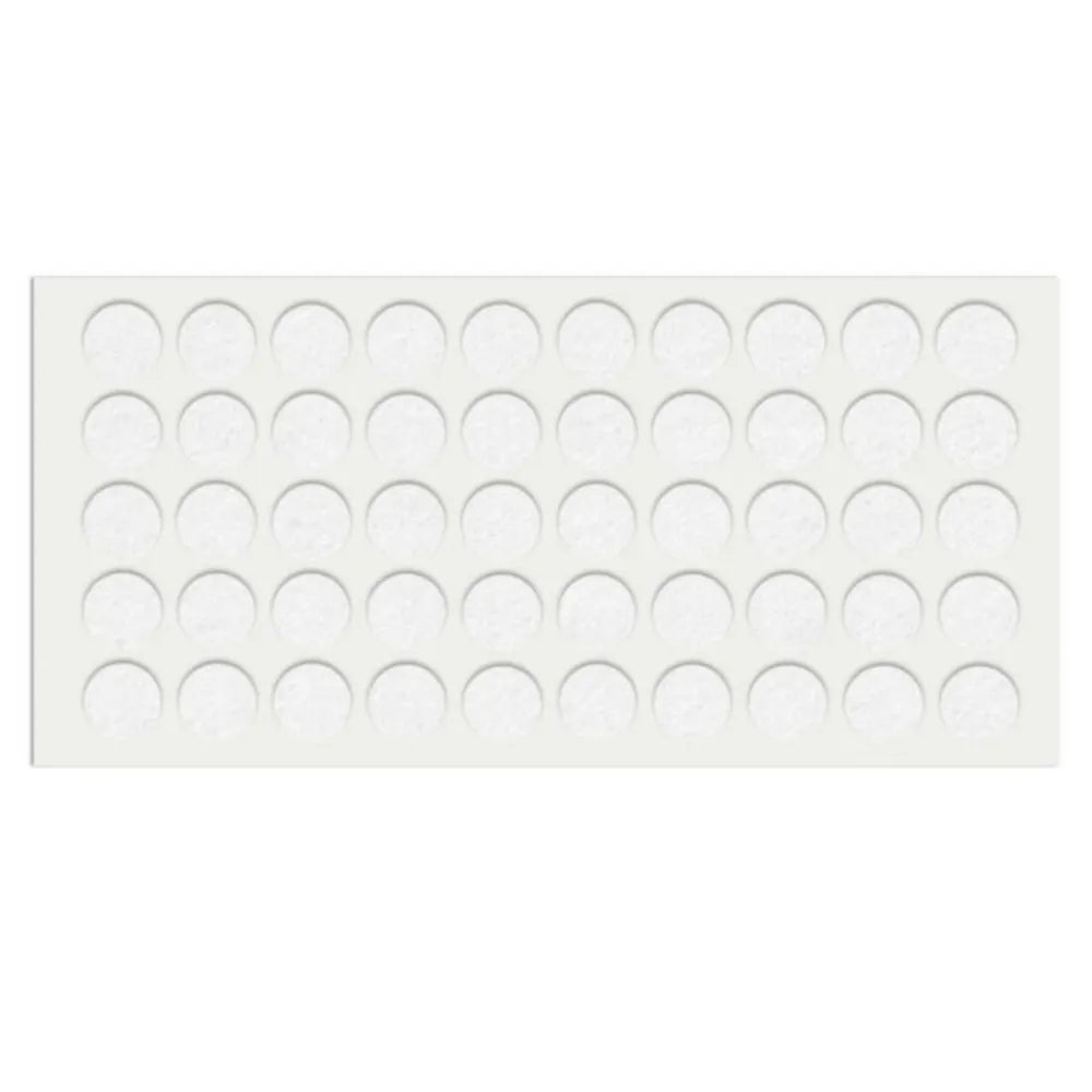Selbstklebendes Filzpad Ø18mm Weiß – Furnica