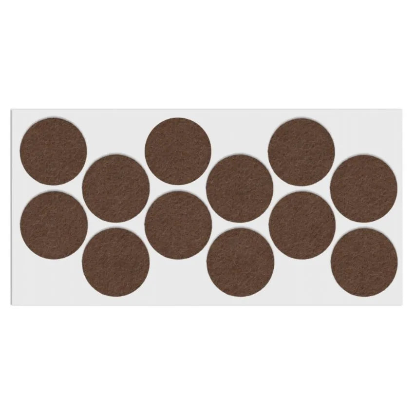 Selbstklebendes Filzpad Ø40mm Braun – Furnica