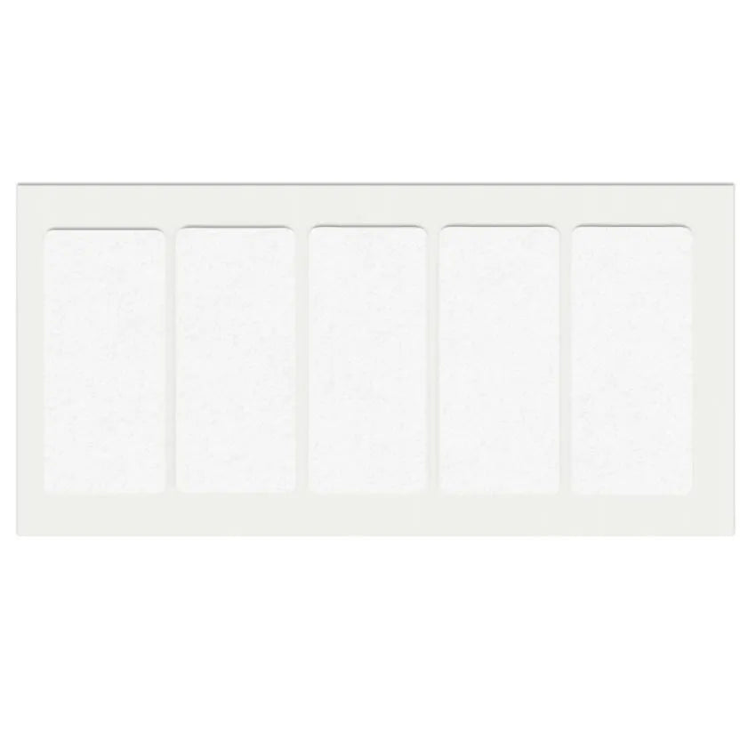Selbstklebendes Filzpad 40x90mm Weiß – Furnica