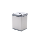 Möbelfüße Quadratisch 40x40mm - 60mm - Aluminium
