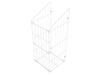 Faltbarer Wäschekorb 60cm - Weiß