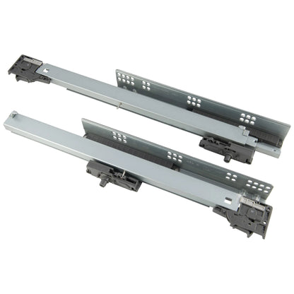 1 Satz Push-to-Open Unterflurführungen Schubladenschienen, Vollauszug 250mm - 600mm – Furnica