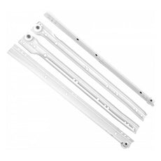 1 Satz Rollschubführung Schubladenschienen Weiss, 0.9mm