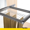 Ausziehbarer Hosenbügel 2 für 70cm-Schrank Soft-Close - Einzelner Fachboden - Grau