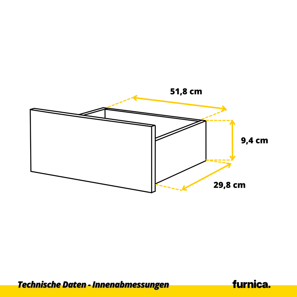 GABRIEL - Kommode / Sideboard mit 12 Schubladen (8+4) - Weiß Gloss H92cm B180cm T33cm