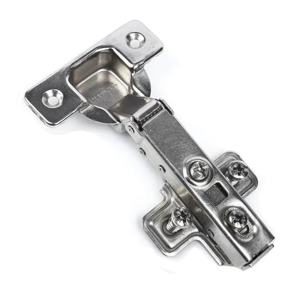 110° Soft-Close Scharnier Topfband, H0 Montageplatte mit EURO Schrauben, Eckanschlag – Furnica