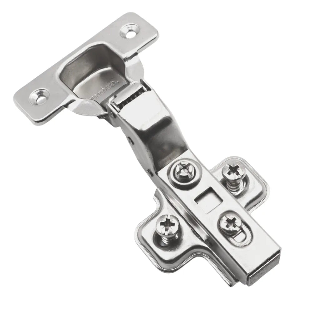 110° Soft-Close Scharnier Topfband, H0 Montageplatte mit EURO Schrauben, Innenanschlag – Furnica