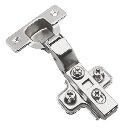 110° Soft-Close Scharnier Topfband, H0 Montageplatte mit EURO Schrauben, Innenanschlag – Furnica