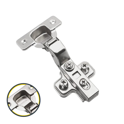 110° Soft-Close Scharnier Topfband, H0 Montageplatte mit EURO Schrauben, Innenanschlag – Furnica