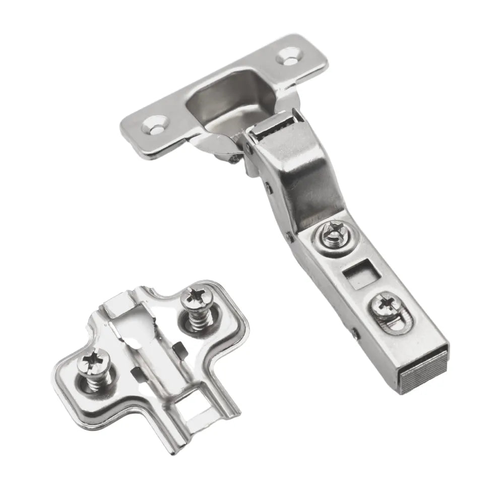 110° Soft-Close Scharnier Topfband, H0 Montageplatte mit EURO Schrauben, Innenanschlag – Furnica