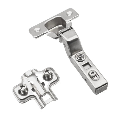 110° Soft-Close Scharnier Topfband, H0 Montageplatte mit EURO Schrauben, Innenanschlag – Furnica