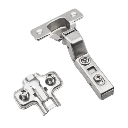 110° Soft-Close Scharnier Topfband, H0 Montageplatte mit EURO Schrauben, Innenanschlag – Furnica