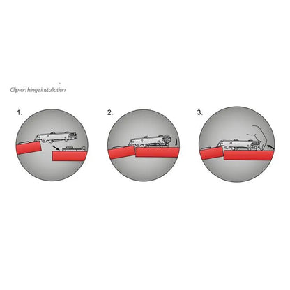110° Soft-Close Scharnier Topfband, H0 Montageplatte mit EURO Schrauben, Innenanschlag – Furnica