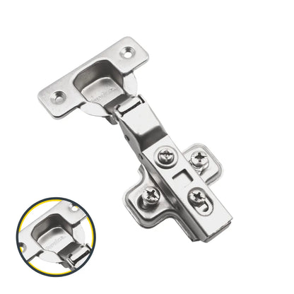 110° Soft-Close Scharnier Topfband, H0 Montageplatte mit EURO Schrauben, Mittelwandanschlag – Furnica