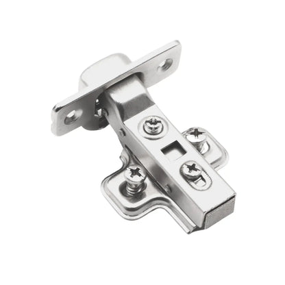 110° Soft-Close Scharnier Topfband, H0 Montageplatte mit EURO Schrauben, Mittelwandanschlag – Furnica