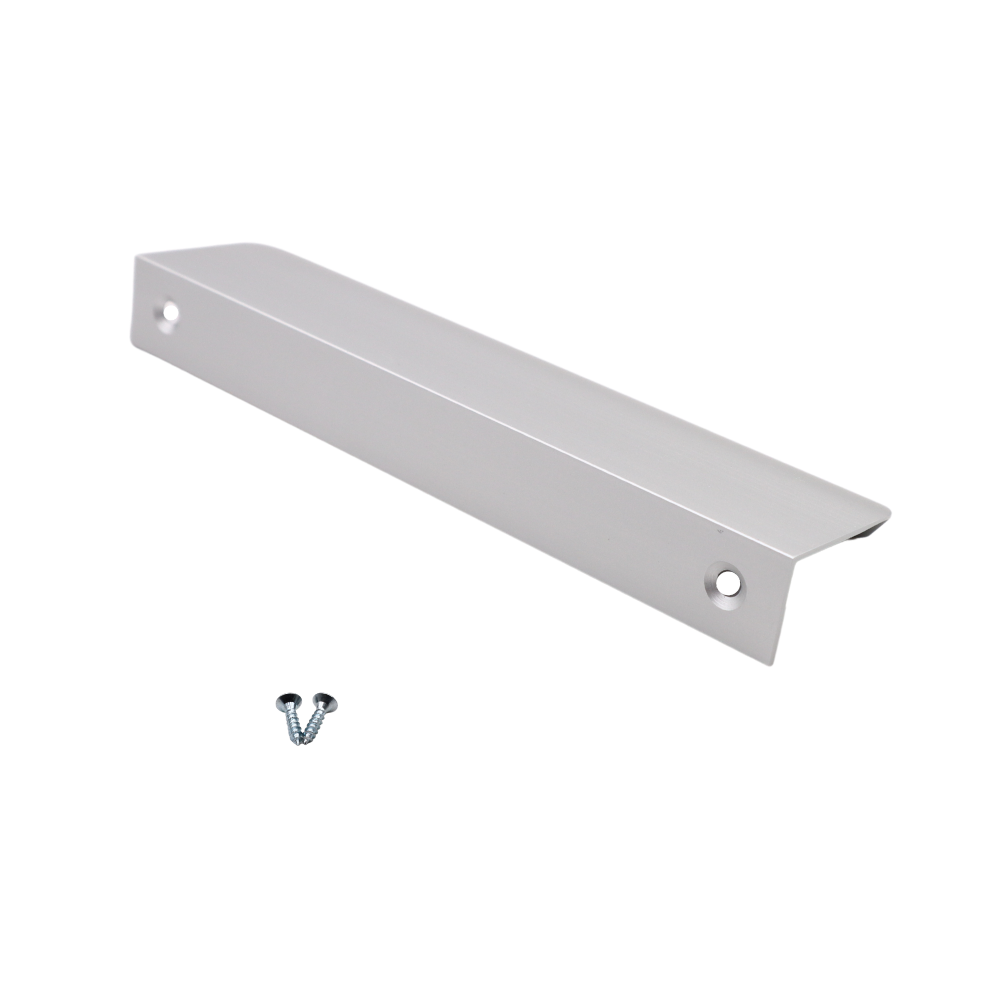 Griffleiste Kantengriff Rund 128mm (148mm Gesamtlänge) - Aluminium