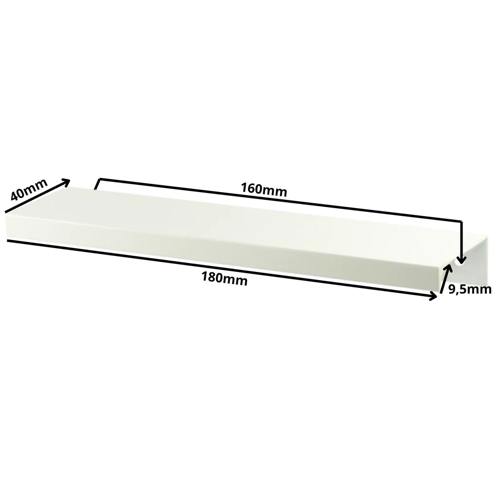Edge Grip Rundprofil-Griff 160mm (180mm Gesamtlänge) - Weiß