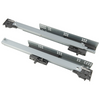 1 Satz Push-to-Open Unterflurführungen Schubladenschienen, Vollauszug 250mm - 600mm