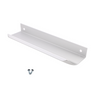 Griffleiste Kantengriff Rund 128mm (148mm Gesamtlänge) - Aluminium