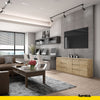 MIKEL - Kommode mit 6 Schubladen und 3 Türen - Schlafzimmer Kommode Aufbewahrung Schrank Sideboard - Wotan Eiche H75cm B200cm T35cm