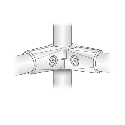25mm Halber S-Typ Rohrverbinder, Chrom – Furnica
