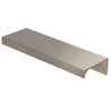 Edge Grip Rundprofil-Griff 160mm (180mm Gesamtlänge) - Gebürsteter Edelstahl
