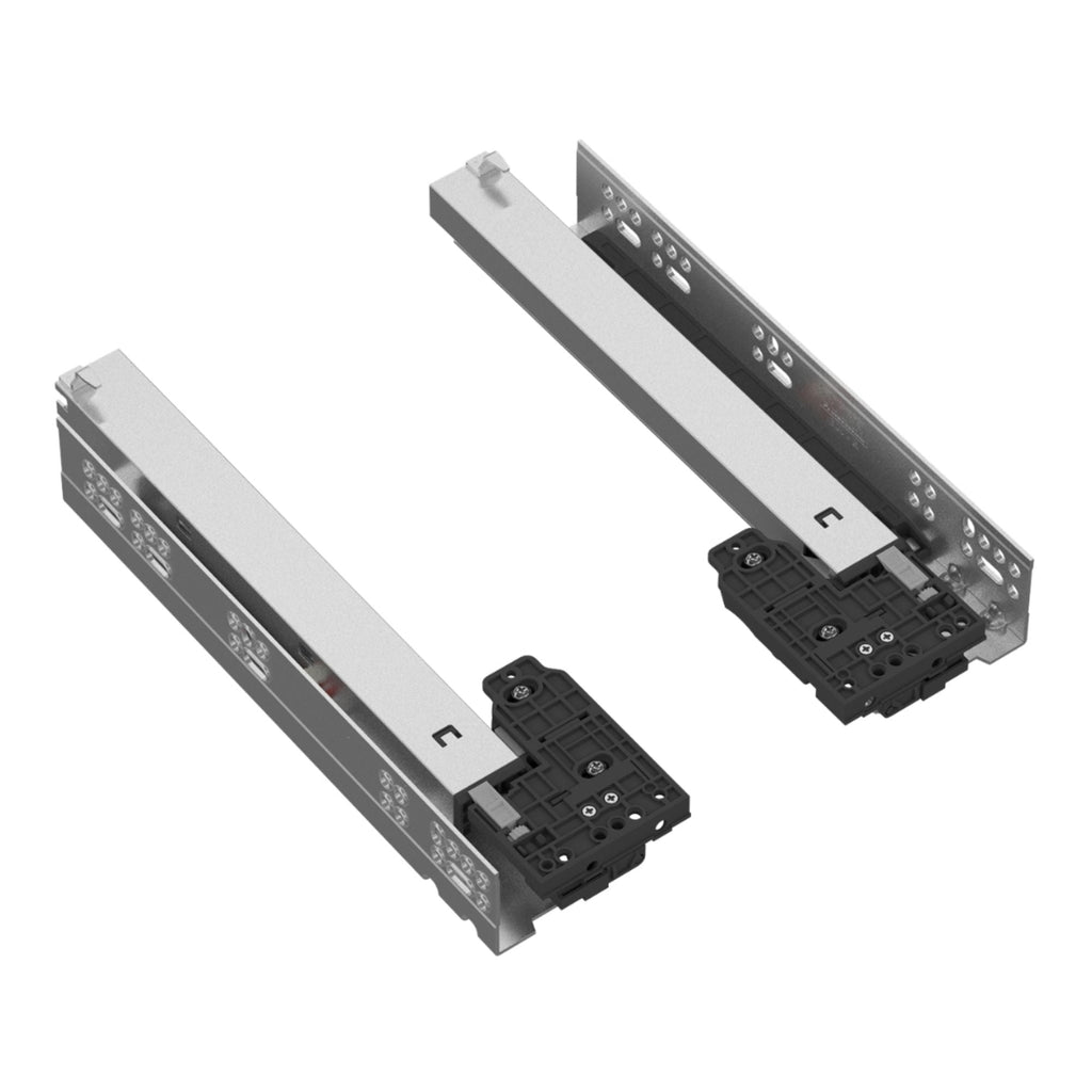 Soft-Close Unterflurführungen Schubladenschienen, Vollauszug 250mm - 600mm