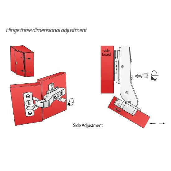 +30º Soft-Close Scharnier Topfband, H2 Montageplatte für Eckschränke – Furnica