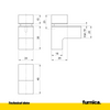 Glas- und Tellerhalter L-Form I - Chrom