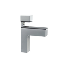 Glas- und Tellerhalter L-Form II - Chrom Matt