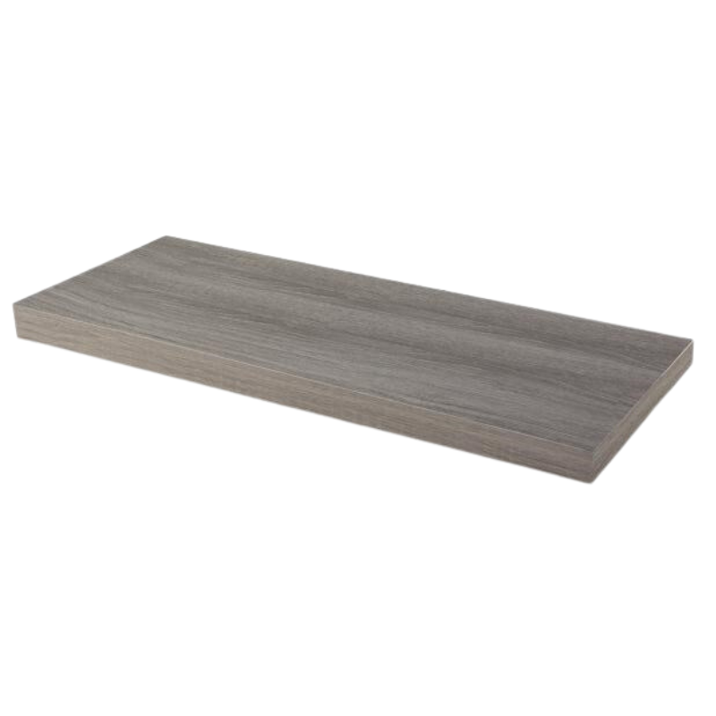 Verdecktes Bücherregal - 3er Pack - Graue Eiche - 60cm