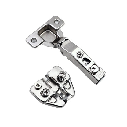 3D Push to Open Federlose Scharnier Topfband, H0 Montageplatte mit EURO Schrauben, Eckanschlag – Furnica