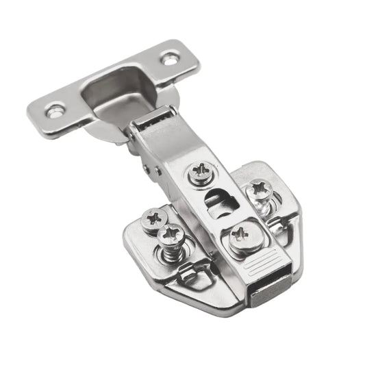 3D Soft-Close Scharnier Topfband, H0 Montageplatte mit EURO Schrauben, Eckanschlag – Furnica