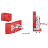 3D Soft-Close Scharnier Topfband, H0 Montageplatte mit EURO Schrauben, Eckanschlag