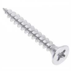 Holzschrauben PZ2 4.0x35mm Weißer Zink (100 stk.)