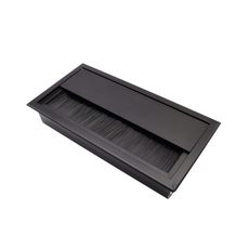 Aluminium Kabeldurchlass 160x80mm, Schwarz