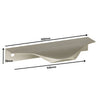 Edge Grip Rundprofil-Griff 540mm (560mm Gesamtlänge) - Gebürsteter Edelstahl
