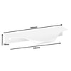Edge Grip Rundprofil-Griff 540mm (560mm Gesamtlänge) - Weiß